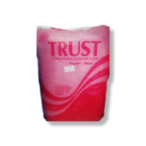 TRUST 10 DISPOSABLE SANITARY PADS STICK ON REGULAR 24CM