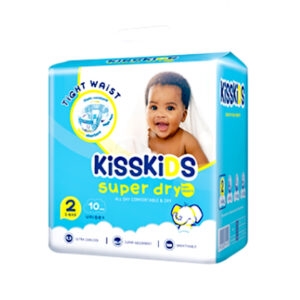 KISSKIDS 2 SUPER DRY DIAPER UNISEX 3-6KG 10PC