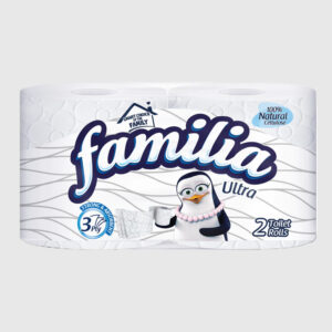 FAMILIA ULTRA 100% NATURAL CELLULOSE TOILET TISSUE PAPER FAMILY CHOICE PACK OF 2